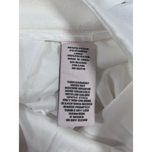 Nanette Lepore Women's Full Length Wide Leg Pants Called Cannoli Sz. 14 NWT Whit - Picture 7 of 12